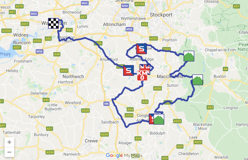 The Tour of Britain Stage Five Timetable We Are Warrington Bid