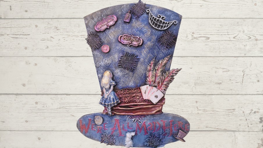 Craft In Mind - Mad Hatter wall plaque - We Are Warrington Bid